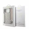 GUESS Pu 4G Metal Logo Strap tok, iPhone 18 Pro Max - rózsaszín
