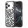 GUESS IML Glitter Leopard Triangle Logo MagSafe tok, Apple iPhone 18 Pro Max - fekete