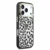 GUESS IML Glitter Leopard Triangle Logo MagSafe tok, Apple iPhone 18 Pro Max - fekete