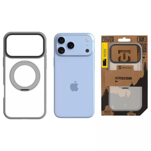 Tactical MagForce Hyperstand tok, Apple iPhone 17 Pro / 18 Pro - Light Grey