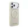 Karl Lagerfeld Pu Saffiano Ring Stand MagSafe tok, Apple iPhone 18 Pro - bézs