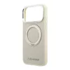Karl Lagerfeld Pu Saffiano Ring Stand MagSafe tok, Apple iPhone 18 Pro - bézs