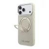 Karl Lagerfeld Pu Saffiano Ring Stand MagSafe tok, Apple iPhone 18 Pro Max - bézs