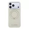 Karl Lagerfeld Pu Saffiano Ring Stand MagSafe tok, Apple iPhone 18 Pro Max - bézs