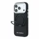 Karl Lagerfeld Pu Saffiano Ring Stand MagSafe tok, Apple iPhone 18 Pro - fekete