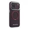 Karl Lagerfeld Pu Saffiano Ring Stand MagSafe tok, Apple iPhone 18 Pro Max - Burgundy