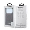Karl Lagerfeld Pu Saffiano Ring Stand MagSafe tok, Apple iPhone 18 Pro Max - Burgundy
