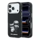 Karl Lagerfeld Pu Semi Wrap Smooth Sketch Bodies MagSafe tok, iPhone 18 Pro - fekete