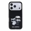 Karl Lagerfeld Pu Semi Wrap Smooth Sketch Bodies MagSafe tok, iPhone 18 Pro - fekete