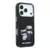 Karl Lagerfeld Pu Semi Wrap Smooth Sketch Bodies MagSafe tok, iPhone 18 Pro - fekete