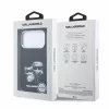 Karl Lagerfeld Pu Semi Wrap Smooth Sketch Bodies MagSafe tok, iPhone 18 Pro - fekete