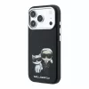 Karl Lagerfeld Pu Semi Wrap Smooth Sketch Bodies MagSafe tok, Apple iPhone 18 Pro Max - fekete