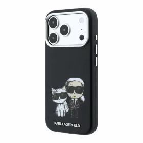   Karl Lagerfeld Pu Semi Wrap Smooth Sketch Bodies MagSafe tok, Apple iPhone 18 Pro Max - fekete