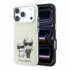 Karl Lagerfeld Pu Semi Wrap Smooth Sketch Bodies MagSafe tok, Apple iPhone 18 Pro - bézs