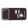 Karl Lagerfeld Pu Semi Wrap Smooth Sketch Bodies MagSafe tok, Apple iPhone 18 Pro - Burgundy
