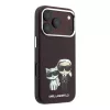 Karl Lagerfeld Pu Semi Wrap Smooth Sketch Bodies MagSafe tok, Apple iPhone 18 Pro - Burgundy