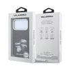 Karl Lagerfeld Pu Semi Wrap Smooth Sketch Bodies MagSafe tok, Apple iPhone 18 Pro - Burgundy