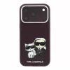 Karl Lagerfeld Pu Semi Wrap Smooth Sketch Bodies MagSafe tok, Apple iPhone 18 Pro Max - Burgundy