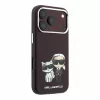 Karl Lagerfeld Pu Semi Wrap Smooth Sketch Bodies MagSafe tok, Apple iPhone 18 Pro Max - Burgundy