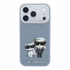Karl Lagerfeld Pu Semi Wrap Smooth Sketch Bodies MagSafe tok, Apple iPhone 18 Pro Max - kék