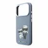 Karl Lagerfeld Pu Semi Wrap Smooth Sketch Bodies MagSafe tok, Apple iPhone 18 Pro Max - kék