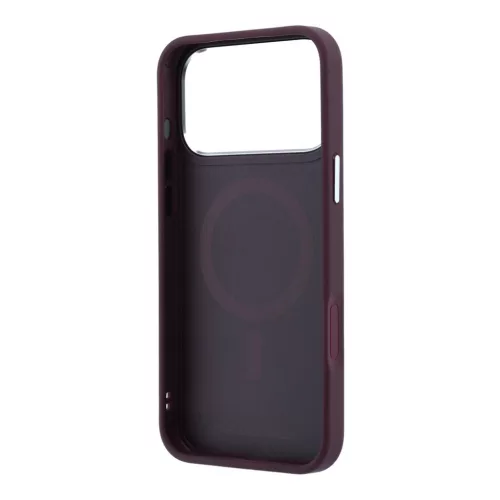Karl Lagerfeld Pu Grained K&Ch Heads Ring Stand MagSafe tok, Apple iPhone 18 Pro - Burgundy