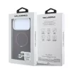 Karl Lagerfeld Pu Grained K&Ch Heads Ring Stand MagSafe tok, Apple iPhone 18 Pro - Burgundy