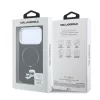 Karl Lagerfeld Pu Grained K&Ch Heads Ring Stand MagSafe tok, Apple iPhone 18 Pro - fekete
