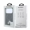 Karl Lagerfeld Pu Grained K&Amp;Ch Heads Ring Stand MagSafe tok, Apple iPhone 18 Pro Max - fekete