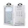 Karl Lagerfeld Pu Grained K&Ch Heads Ring Stand MagSafe tok, Apple iPhone 18 Pro - szürke