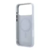 Karl Lagerfeld Pu Grained K&Ch Heads Ring Stand MagSafe tok, Apple iPhone 18 Pro Max - szürke