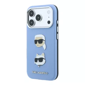   Karl Lagerfeld Pu Semi Wrap Saffiano K&Ch Heads tok, Apple iPhone 18 Pro - kék