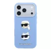 Karl Lagerfeld Pu Semi Wrap Saffiano K&Ch Heads tok, Apple iPhone 18 Pro - kék