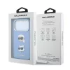 Karl Lagerfeld Pu Semi Wrap Saffiano K&Ch Heads tok, Apple iPhone 18 Pro - kék