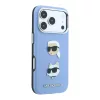 Karl Lagerfeld Pu Semi Wrap Saffiano K&Ch Heads tok, Apple iPhone 18 Pro Max - kék