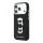 Karl Lagerfeld Pu Semi Wrap Saffiano K&Ch Heads tok, Apple iPhone 18 Pro - fekete