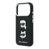 Karl Lagerfeld Pu Semi Wrap Saffiano K&Ch Heads tok, Apple iPhone 18 Pro - fekete