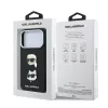Karl Lagerfeld Pu Semi Wrap Saffiano K&Ch Heads tok, Apple iPhone 18 Pro Max - fekete