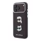 Karl Lagerfeld Pu Semi Wrap Saffiano K&Ch Heads tok, Apple iPhone 18 Pro - Burgundy