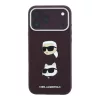 Karl Lagerfeld Pu Semi Wrap Saffiano K&Ch Heads tok, Apple iPhone 18 Pro - Burgundy