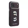 Karl Lagerfeld Pu Semi Wrap Saffiano K&Ch Heads tok, Apple iPhone 18 Pro - Burgundy