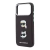 Karl Lagerfeld Pu Semi Wrap Saffiano K&Ch Heads tok, Apple iPhone 18 Pro - Burgundy