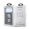 Karl Lagerfeld Pu Semi Wrap Saffiano K&Ch Heads tok, Apple iPhone 18 Pro - Burgundy