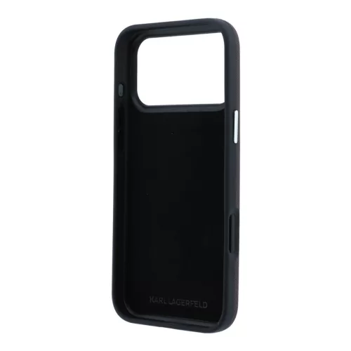 Karl Lagerfeld Pu Semi Wrap Saffiano K&Ch Heads tok, Apple iPhone 18 Pro Max - Burgundy
