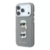 Karl Lagerfeld Pu Semi Wrap Saffiano K&Ch Heads tok, Apple iPhone 18 Pro Max - szürke