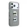 Karl Lagerfeld Pu Semi Wrap Saffiano K&Ch Heads tok, Apple iPhone 18 Pro Max - szürke
