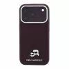 Karl Lagerfeld Pu Grained Semi Wrap K&Amp;Ch Heads MagSafe tok, Apple iPhone 18 Pro Max - Burgundy