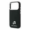 Karl Lagerfeld Pu Grained Semi Wrap K&Amp;Ch Heads MagSafe tok, Apple iPhone 18 Pro - fekete