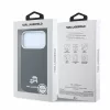 Karl Lagerfeld Pu Grained Semi Wrap K&Amp;Ch Heads MagSafe tok, Apple iPhone 18 Pro - fekete