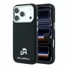 Karl Lagerfeld Pu Grained Semi Wrap K&Amp;Ch Heads MagSafe tok, Apple iPhone 18 Pro Max - fekete